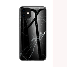 Load image into Gallery viewer, Case For iPhone X Xs Max XR Marble Pattern Tempered Glass Back Cover Phone Bags Cases For iPhone 11 Pro Max 6 7 8 Plus Capa