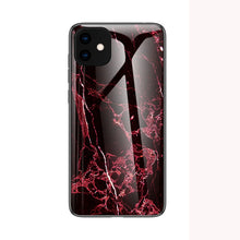 Load image into Gallery viewer, Case For iPhone X Xs Max XR Marble Pattern Tempered Glass Back Cover Phone Bags Cases For iPhone 11 Pro Max 6 7 8 Plus Capa