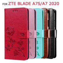 Load image into Gallery viewer, For ZTE Blade A7 2020 Case Luxury PU Leather Back Cover Case For ZTE Blade A7s Case Flip Stand Protective Phone Bag Capa