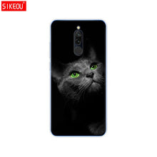 Load image into Gallery viewer, silicon case for xiaomi redmi 8 cases full protection soft tpu back cover on redmi 8 bumper hongmi 8 phone shell bag coque cat