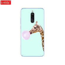 Load image into Gallery viewer, silicon case for xiaomi redmi 8 cases full protection soft tpu back cover on redmi 8 bumper hongmi 8 phone shell bag coque cat