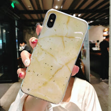 Load image into Gallery viewer, Lovebay Phone Case For iPhone 11 6 6s 7 8 Plus X XR XS Max Luxury Bling Gold Foil Marble Glitter Soft TPU For iPhone 11 Pro Max