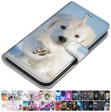 Load image into Gallery viewer, For Case Samsung Galaxy J6 Plus 2018 J530 J510 J5 2017 2016 Leather Phone Cover Animal Floral Lovely Girl Boy Magnetic Capa O08F
