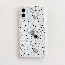 Load image into Gallery viewer, Cartoon Planet Stars Shockproof Phone Case For iPhone 11 Pro Max XR XS Max 7 8 Plus X Soft TPU Clear Cute Back Cover Coque