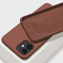 Load image into Gallery viewer, Original Liquid Silicone Luxury Case For Apple iPhone 11 Pro Max 7 8 6 6S Plus XR X XS MAX 5 5S SE Back Cover Shockproof Case