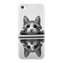 Load image into Gallery viewer, Phone Case For iPhone SE 5S 5 S 5C Soft Silicone TPU Ultra Thin Cute Flower Floral Back Cover For iPhone 4S 4 S Case