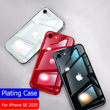 Load image into Gallery viewer, For iPhone SE 2020 Case Luxury Plating Soft Clear Slim Phone Cover For iPhone 7 8 Plus X XS Max XR 11 Pro Max Case Coque Fundas