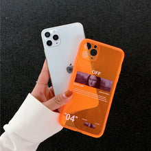 Load image into Gallery viewer, ins Fluorescence Sport Brand White label Phone Case for iPhone 11 Pro X XS MAX XR 7 8 6 Plus Cute Clear Soft Silicon Cover Coque