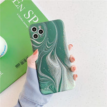 Load image into Gallery viewer, Ottwn Fashion Matte Marble Texture Stone Phone Case For iPhone 11 11Pro Max X XR XS Max 7 8 Plus Soft IMD Silicone Back Cover