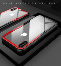 Load image into Gallery viewer, Tempered Glass Case For iPhone 7 8 6 6s Plus High Quality Clear Soft Silicone Glass Cover For iPhone 11 Pro X XR XS Max SE Cases
