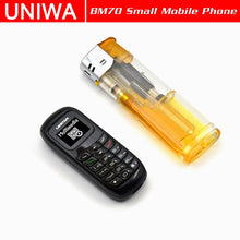 Load image into Gallery viewer, UNIWA Mini Mobile Phone L8STAR BM70 Wireless Bluetooth Earphone Cellphone Stereo GSM Unlocked Phone Super Thin GSM Small Phone