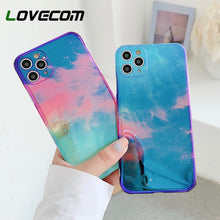 Load image into Gallery viewer, LOVECOM Retro Starry Sky Blu-ray Phone Case For iPhone 11 Pro Max XR XS Max 7 8 Plus X Full Body Soft IMD Glitter Back Cover