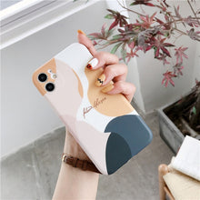 Load image into Gallery viewer, Art Retro Abstract Geometry Phone Case For iPhone 11 Pro Max XR X XS Max 7 7 Puls 7 8 Plus Cases Cute Soft Silicone Cover
