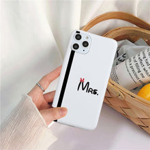 Load image into Gallery viewer, JAMULAR King Queen Lovers Couple Case For iPhone X XS MAX X XR 11 Pro SE 2020 7 8 6Plus Black White Silicon Soft Phone Cover Bag