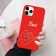 Load image into Gallery viewer, JAMULAR King Queen Lovers Couple Case For iPhone X XS MAX X XR 11 Pro SE 2020 7 8 6Plus Black White Silicon Soft Phone Cover Bag