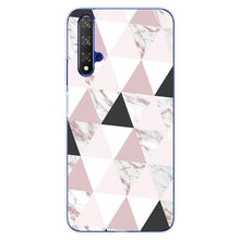 Load image into Gallery viewer, For Huawei Nova5T Case Huawei Nova 5T Case marble flower Silicone Soft Clear Cover Phone Case For Huawei Nova 5T 5 T Nova5T Case