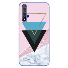 Load image into Gallery viewer, For Huawei Nova5T Case Huawei Nova 5T Case marble flower Silicone Soft Clear Cover Phone Case For Huawei Nova 5T 5 T Nova5T Case
