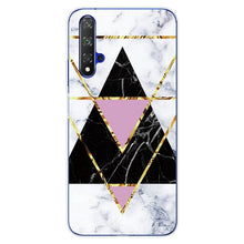 Load image into Gallery viewer, For Huawei Nova5T Case Huawei Nova 5T Case marble flower Silicone Soft Clear Cover Phone Case For Huawei Nova 5T 5 T Nova5T Case