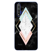 Load image into Gallery viewer, For Huawei Nova5T Case Huawei Nova 5T Case marble flower Silicone Soft Clear Cover Phone Case For Huawei Nova 5T 5 T Nova5T Case