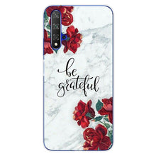 Load image into Gallery viewer, For Huawei Nova5T Case Huawei Nova 5T Case marble flower Silicone Soft Clear Cover Phone Case For Huawei Nova 5T 5 T Nova5T Case