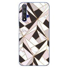 Load image into Gallery viewer, For Huawei Nova5T Case Huawei Nova 5T Case marble flower Silicone Soft Clear Cover Phone Case For Huawei Nova 5T 5 T Nova5T Case
