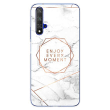Load image into Gallery viewer, For Huawei Nova5T Case Huawei Nova 5T Case marble flower Silicone Soft Clear Cover Phone Case For Huawei Nova 5T 5 T Nova5T Case