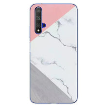 Load image into Gallery viewer, For Huawei Nova5T Case Huawei Nova 5T Case marble flower Silicone Soft Clear Cover Phone Case For Huawei Nova 5T 5 T Nova5T Case