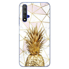 Load image into Gallery viewer, For Huawei Nova5T Case Huawei Nova 5T Case marble flower Silicone Soft Clear Cover Phone Case For Huawei Nova 5T 5 T Nova5T Case