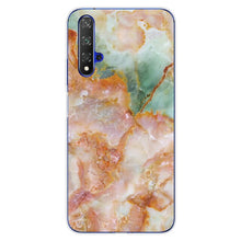 Load image into Gallery viewer, For Huawei Nova5T Case Huawei Nova 5T Case marble flower Silicone Soft Clear Cover Phone Case For Huawei Nova 5T 5 T Nova5T Case