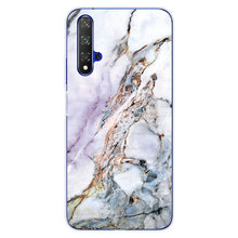 Load image into Gallery viewer, For Huawei Nova5T Case Huawei Nova 5T Case marble flower Silicone Soft Clear Cover Phone Case For Huawei Nova 5T 5 T Nova5T Case