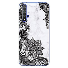 Load image into Gallery viewer, For Huawei Nova5T Case Huawei Nova 5T Case marble flower Silicone Soft Clear Cover Phone Case For Huawei Nova 5T 5 T Nova5T Case