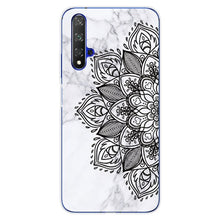 Load image into Gallery viewer, For Huawei Nova5T Case Huawei Nova 5T Case marble flower Silicone Soft Clear Cover Phone Case For Huawei Nova 5T 5 T Nova5T Case