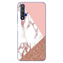 Load image into Gallery viewer, For Huawei Nova5T Case Huawei Nova 5T Case marble flower Silicone Soft Clear Cover Phone Case For Huawei Nova 5T 5 T Nova5T Case