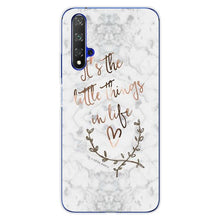 Load image into Gallery viewer, For Huawei Nova5T Case Huawei Nova 5T Case marble flower Silicone Soft Clear Cover Phone Case For Huawei Nova 5T 5 T Nova5T Case