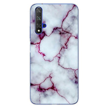 Load image into Gallery viewer, For Huawei Nova5T Case Huawei Nova 5T Case marble flower Silicone Soft Clear Cover Phone Case For Huawei Nova 5T 5 T Nova5T Case