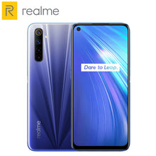 Load image into Gallery viewer, Global Version Realme 6 Mobile Phone 8GB RAM 128GB ROM 30W Flash Charge 64MP Camera 4300mAh Cellphone 90Hz Display Helio G90T