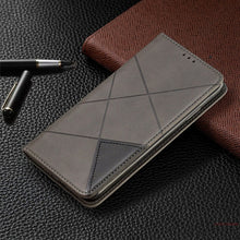 Load image into Gallery viewer, Geometric Leather Flip Case For RedMi Note 8 Pro 8T 8Pro Note7 7A 8A Wallet Cover For XiaoMi Mi Note 10 CC9 9T Cases Wallet Bags