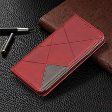 Load image into Gallery viewer, Geometric Leather Flip Case For RedMi Note 8 Pro 8T 8Pro Note7 7A 8A Wallet Cover For XiaoMi Mi Note 10 CC9 9T Cases Wallet Bags
