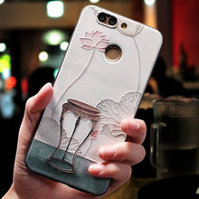 Load image into Gallery viewer, 3D Relief Flower TPU For Huawei Honor 9S 7A View 20 8X 10 9 S Mate 20 P40 P30 P20 Pro Lite Y6 Y9 Prime 2018 P Smart Z 2019 Case