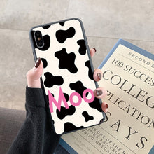 Load image into Gallery viewer, For Huawei Honor 9A 9S 10i 9X Mate 20 10 P40 P30 P20 Lite Pro P Smart 2020 Y6 Y7 Y9 2019 Black White Cow Print Silicone Case Bag