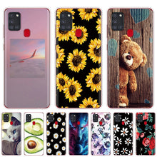 Load image into Gallery viewer, For Samsung Galaxy A21S Case A 21S Bumper Silicone TPU Soft Phone Cover For Samsung A21S A217F A21 A 21 S 6.5" Cases Cute Flower