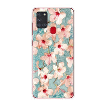 Load image into Gallery viewer, For Samsung Galaxy A21S Case A 21S Bumper Silicone TPU Soft Phone Cover For Samsung A21S A217F A21 A 21 S 6.5" Cases Cute Flower