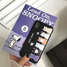Load image into Gallery viewer, TPU Phone Case For iPhone XR XS Max 7 8 6 6S Plus SE 2020 Heart Pattern Cartoon Milk Tea Cover For iPhone 11 Pro Shell Fundas