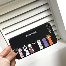 Load image into Gallery viewer, TPU Phone Case For iPhone XR XS Max 7 8 6 6S Plus SE 2020 Heart Pattern Cartoon Milk Tea Cover For iPhone 11 Pro Shell Fundas