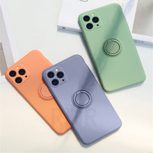 Load image into Gallery viewer, Soft Silicone Case For iPhone 11 Pro iPhone11 XS Max 6Plus 7Plus 8Plus XR X 7 8 6 S 6S Plus Ring Holder Stand Silicon Back Cover