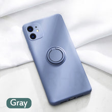 Load image into Gallery viewer, Soft Silicone Case For iPhone 11 Pro iPhone11 XS Max 6Plus 7Plus 8Plus XR X 7 8 6 S 6S Plus Ring Holder Stand Silicon Back Cover