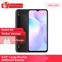 Load image into Gallery viewer, New Arrival Global Version Xiaomi Redmi 9A 9 A Mobile Phone 2GB 32GB MTK Helio G25 Octa Core 6.53" 5000mAh 13MP Camera cellphone