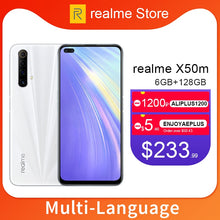 Load image into Gallery viewer, realme X50m 6GB 128GB Moblie Phone Snapdragon 765G Octa Core 48MP Quad Camera Cellphone 30W Dart Charge realme UI10.0 NFC