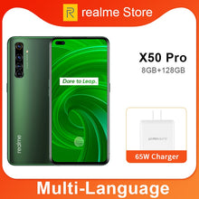 Load image into Gallery viewer, realme X50 Pro X50 5G 8GB 128GB 5.44 90Hz SuperAmoled Screen Moblie Phone Snapdragon 865 Cellphone 65W Superdart Charge