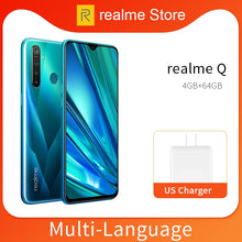 Load image into Gallery viewer, realme Q 4GB 64GB 6.3'' Moblie Phone Snapdragon 712 AIE Octa Core 48MP Quad Camera Cellphone 20W Fast Charger